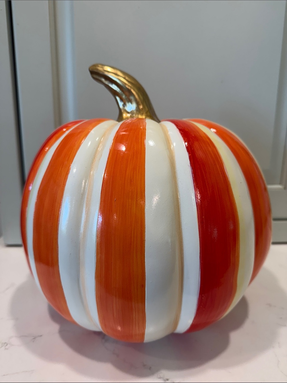 Mackenzie-Childs Medium Striped Pumpkin